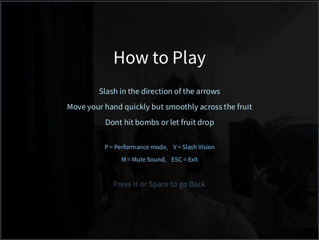 Flow Blade how to play screen